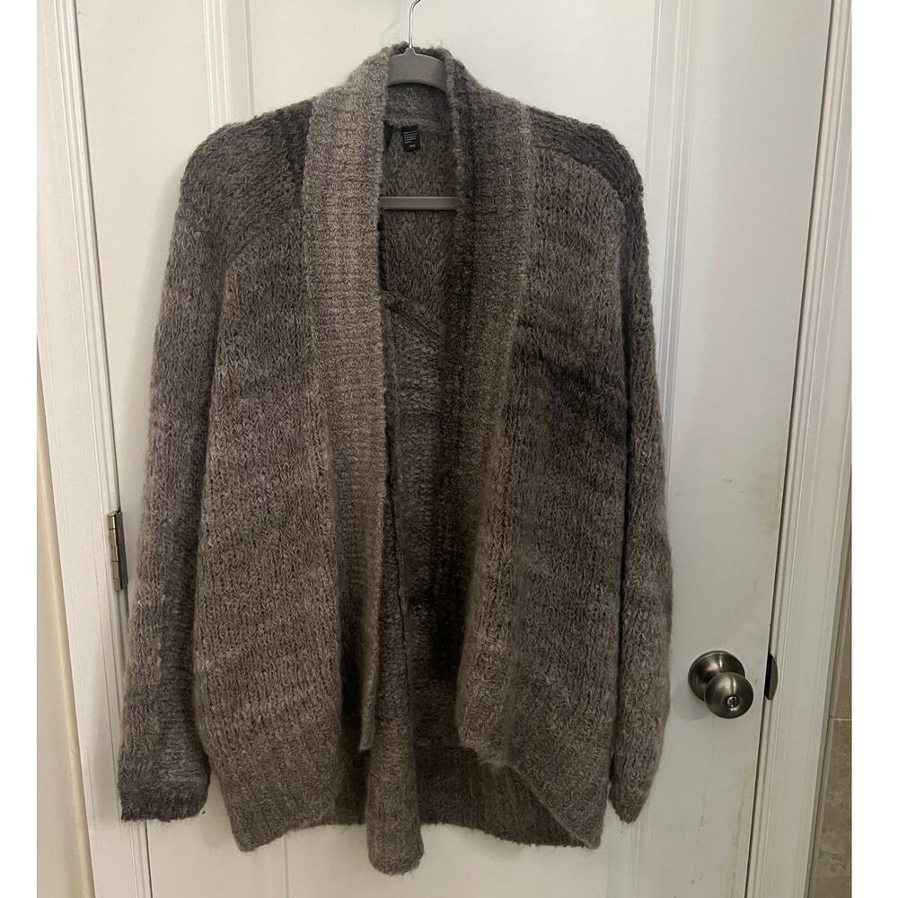 Eileen Fisher The Fisher Project Mohair Wool open front cardigan M sweater Lux